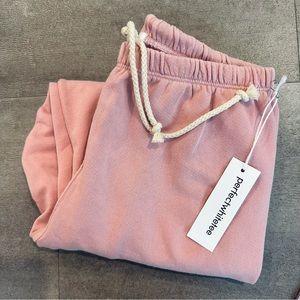 Perfectwhitetee Jogger Sweatpant in Pink